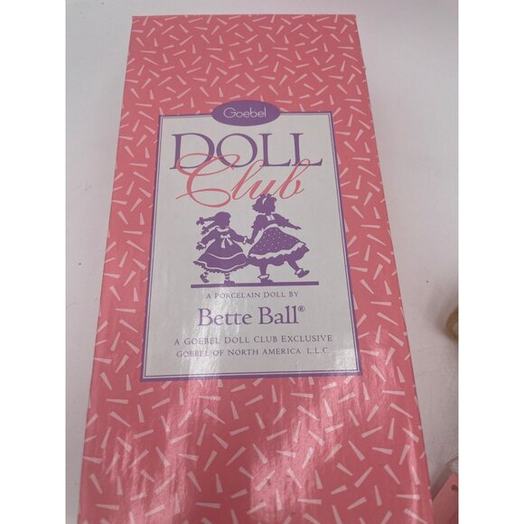 Goebel Porcelain Doll By Bette Ball Doll Club Exclusive With Floral Dress & Acce - Picture 5 of 10